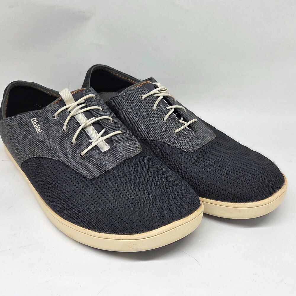 Olukai Nohea Moku Mens Gray Slip On Shoes Size US 12 EUR 45